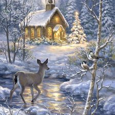 Схема вышивки «Зимние»