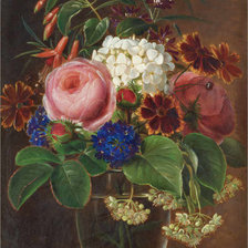 Схема вышивки «цветы»