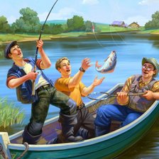 Схема вышивки «На рыбалке»