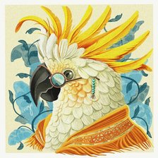 Схема вышивки «попугай»