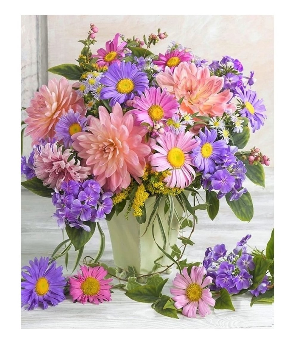 Букет - цветы, ваза, букет - оригинал