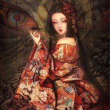 Схема вышивки «Cô gái Trung Hoa»