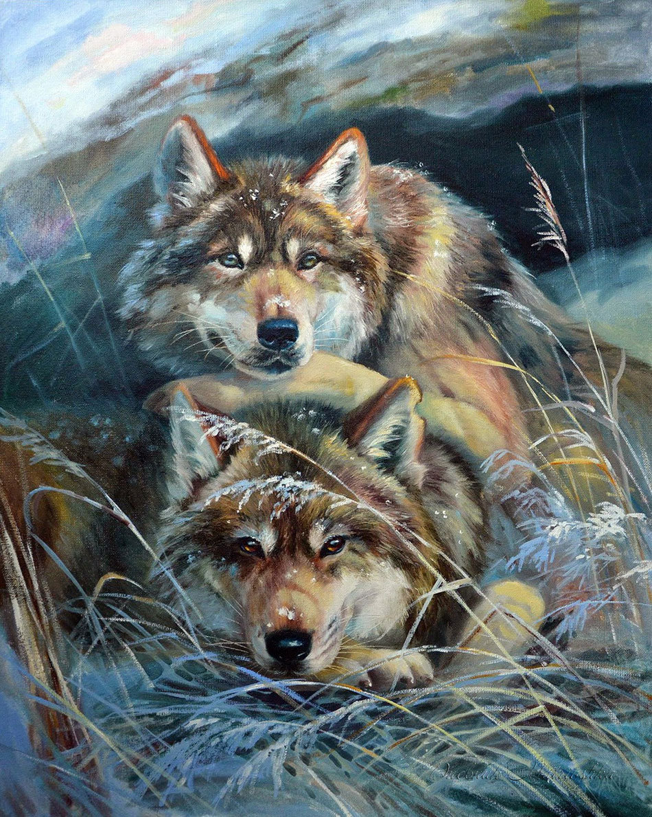 Пара волков - оригинал