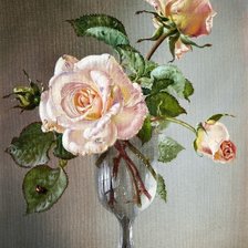 Схема вышивки «копия картины сесил кеннеди роза»