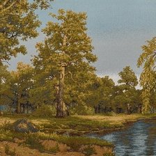 Схема вышивки «у реки»