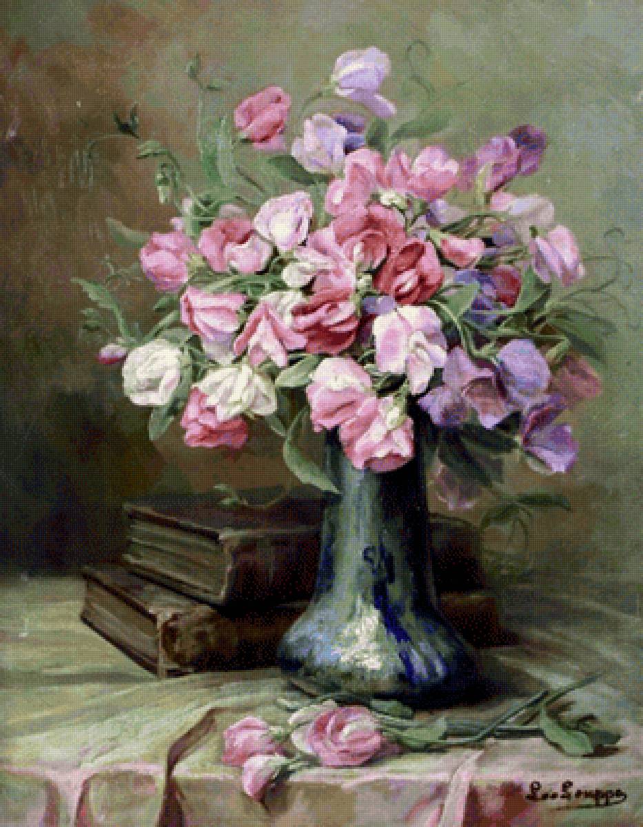 Душистый горошек - картина - предпросмотр