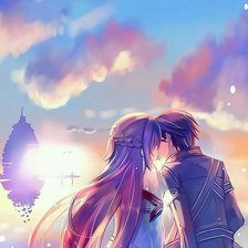 Схема вышивки «asuna and kirito»