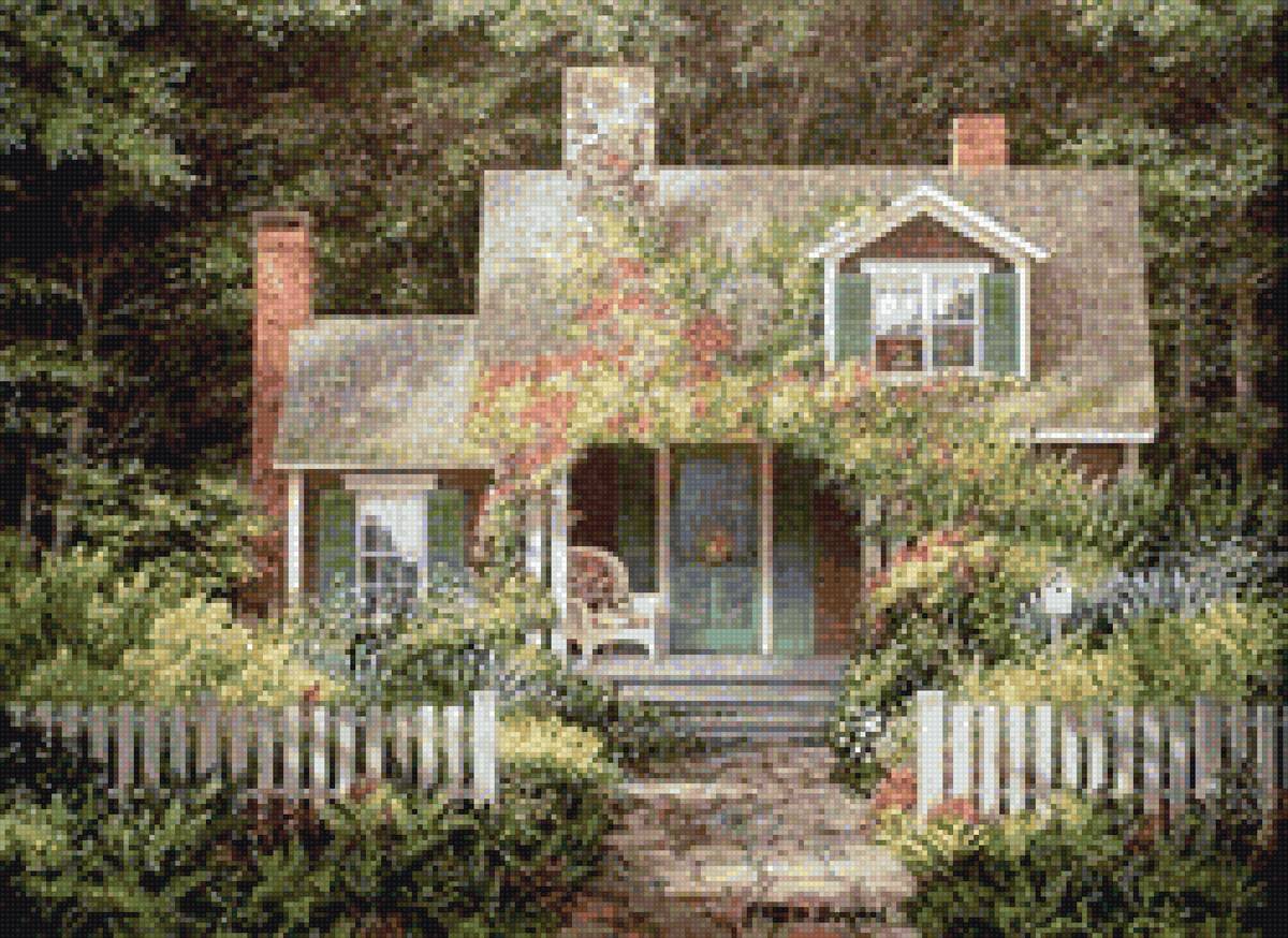 Дом в лесу - дом - предпросмотр