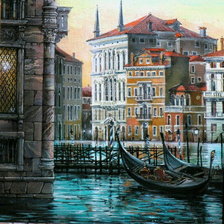 Схема вышивки «картина венеция»