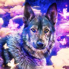 Схема вышивки «песик»