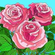 Оригинал схемы вышивки «роза» (№2379831)