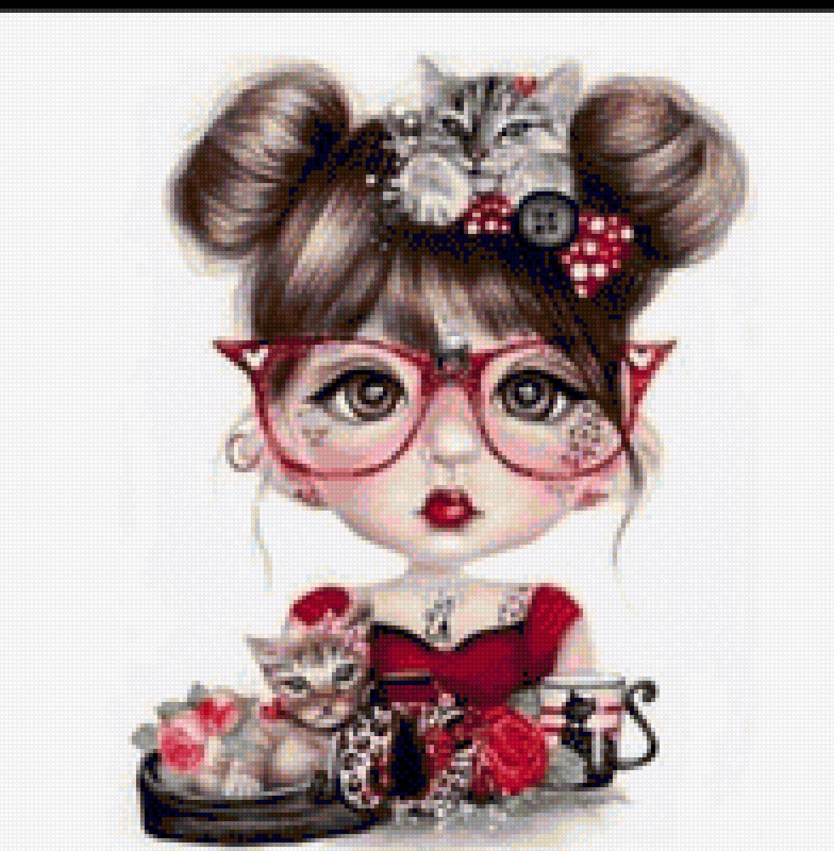 Gatos - mariposas - предпросмотр