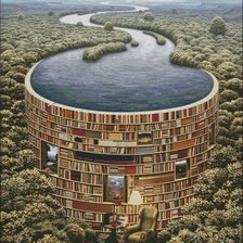 Схема вышивки «sách là tài nguyên»