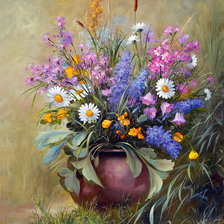 Схема вышивки «цветы»