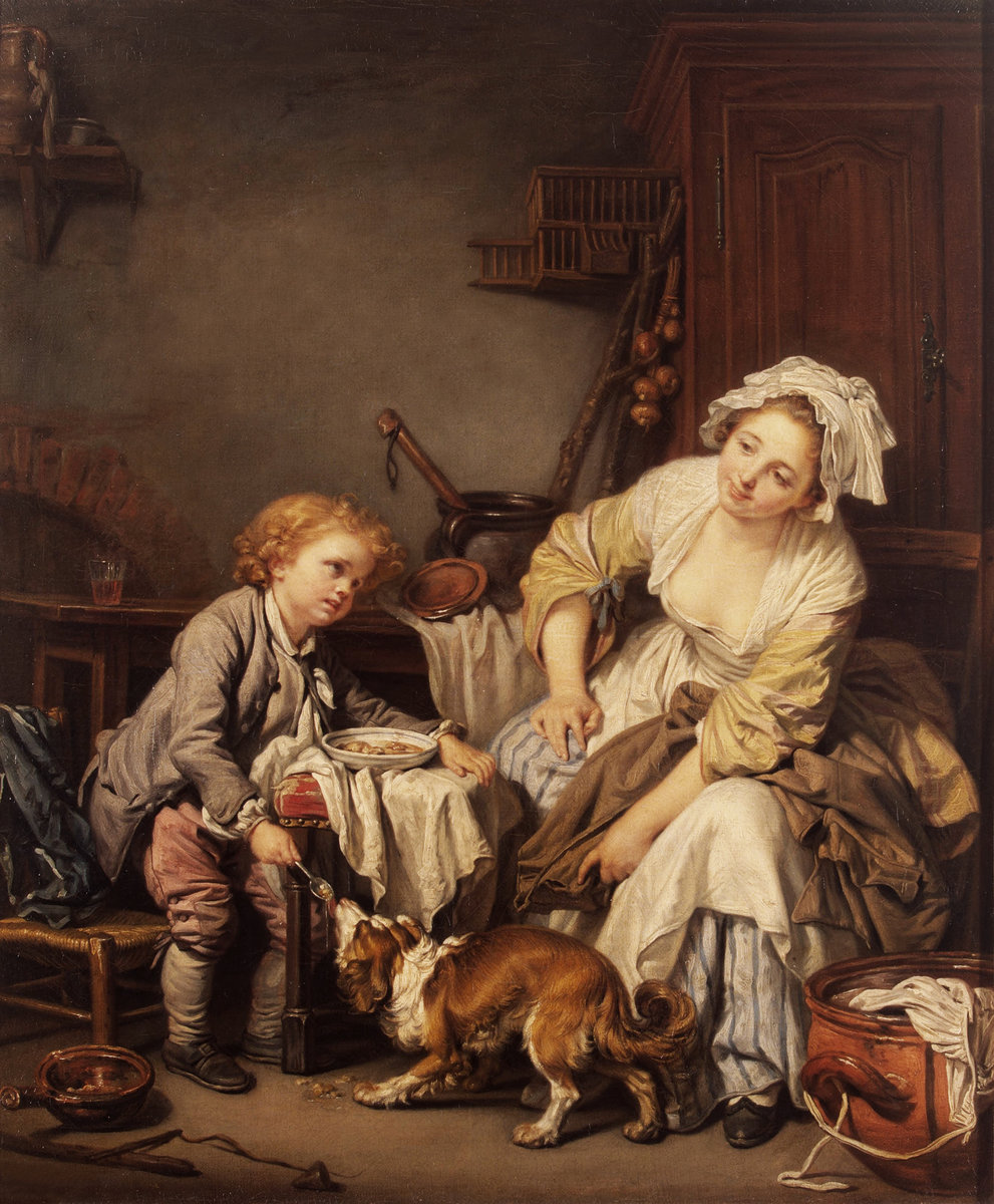 Ж.Б.Греза. Балованное Дитя (3) - картина, 19 век, греза, живопись, балованное дитя - оригинал