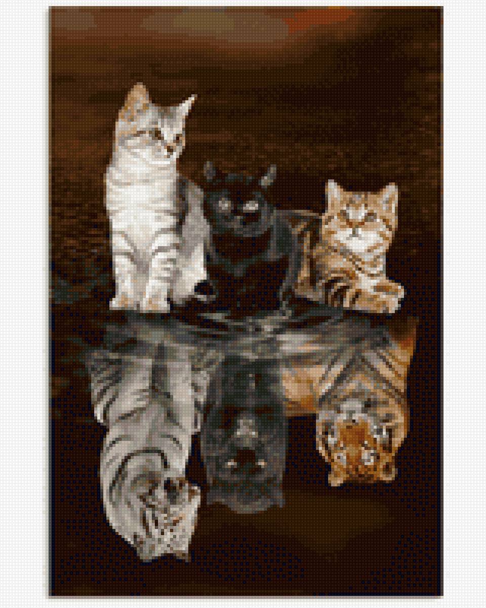 Животные в луже - предпросмотр