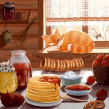 Схема вышивки «Природа,кот»