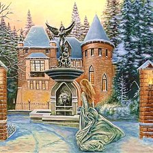 Схема вышивки «Рэндал Спенглер зимний замок»
