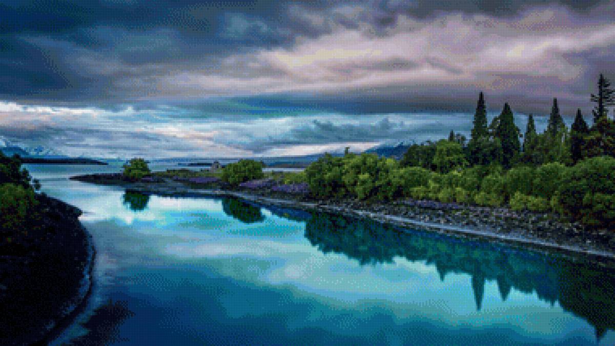 Очень красивая река - природа, красота, река - предпросмотр