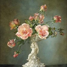 Схема вышивки «Розы Сесил Кеннеди»