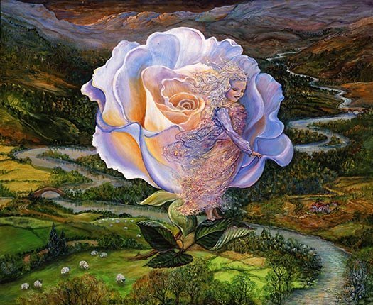 Английская художница Жозефина Уолл - цветок, картина, фэнтези - оригинал