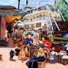 Схема вышивки «на пристани»