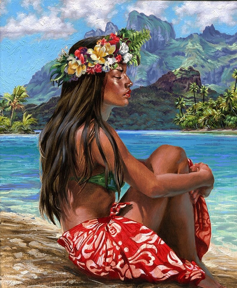 chica 1 - paisaje - оригинал