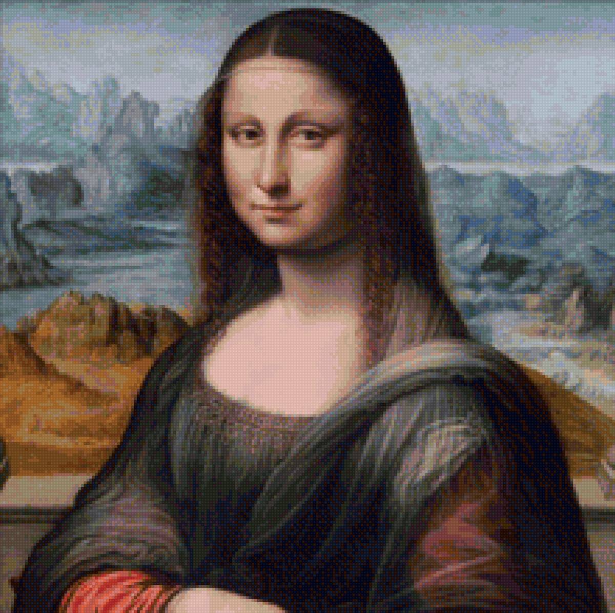 Мона Лиза - подушка, мона лиза, картина - предпросмотр