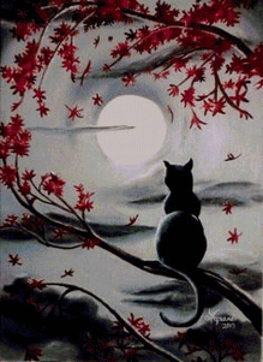 Лунный кот - кот - предпросмотр