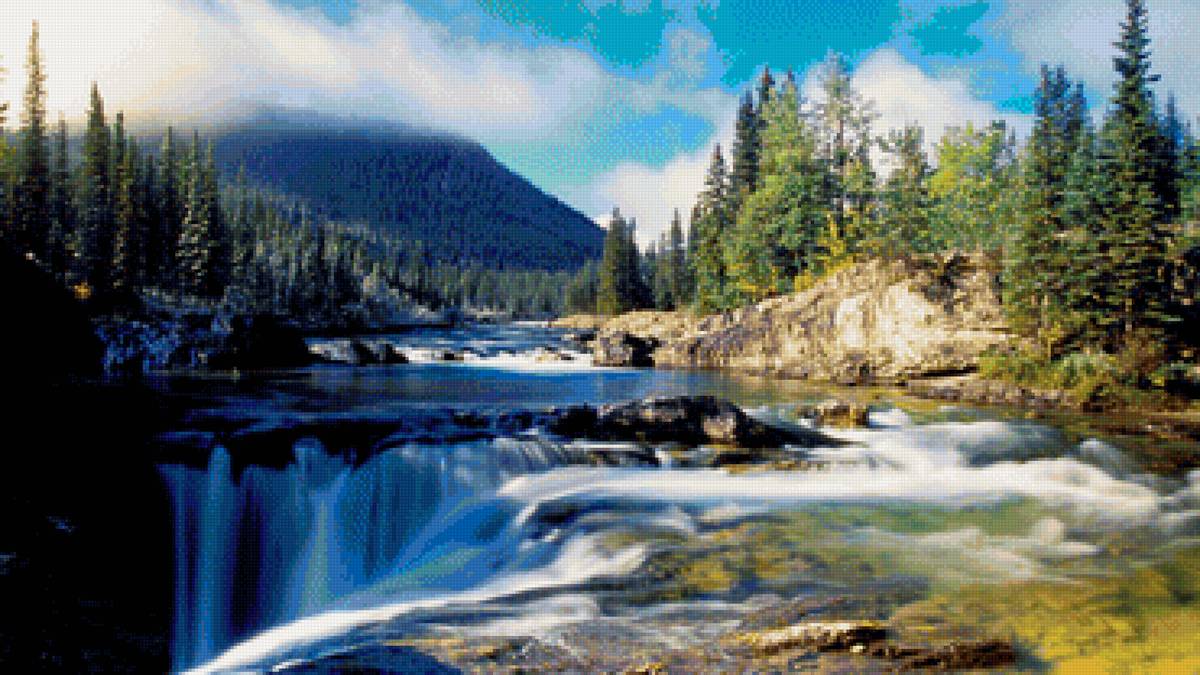 Национальный парк джаспер, канада водопад - парк, канада, водопад - предпросмотр
