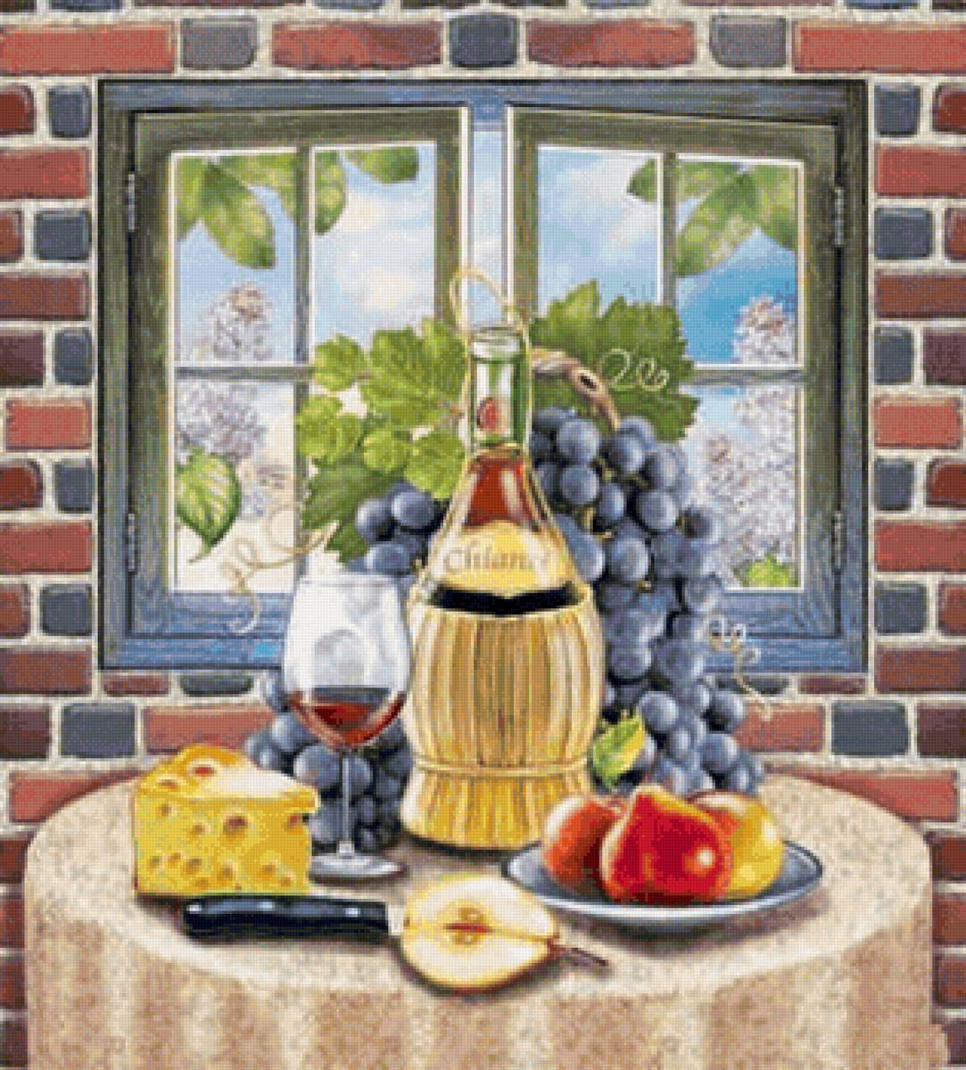 Натюрморт - еда, окно, натюрморт - предпросмотр