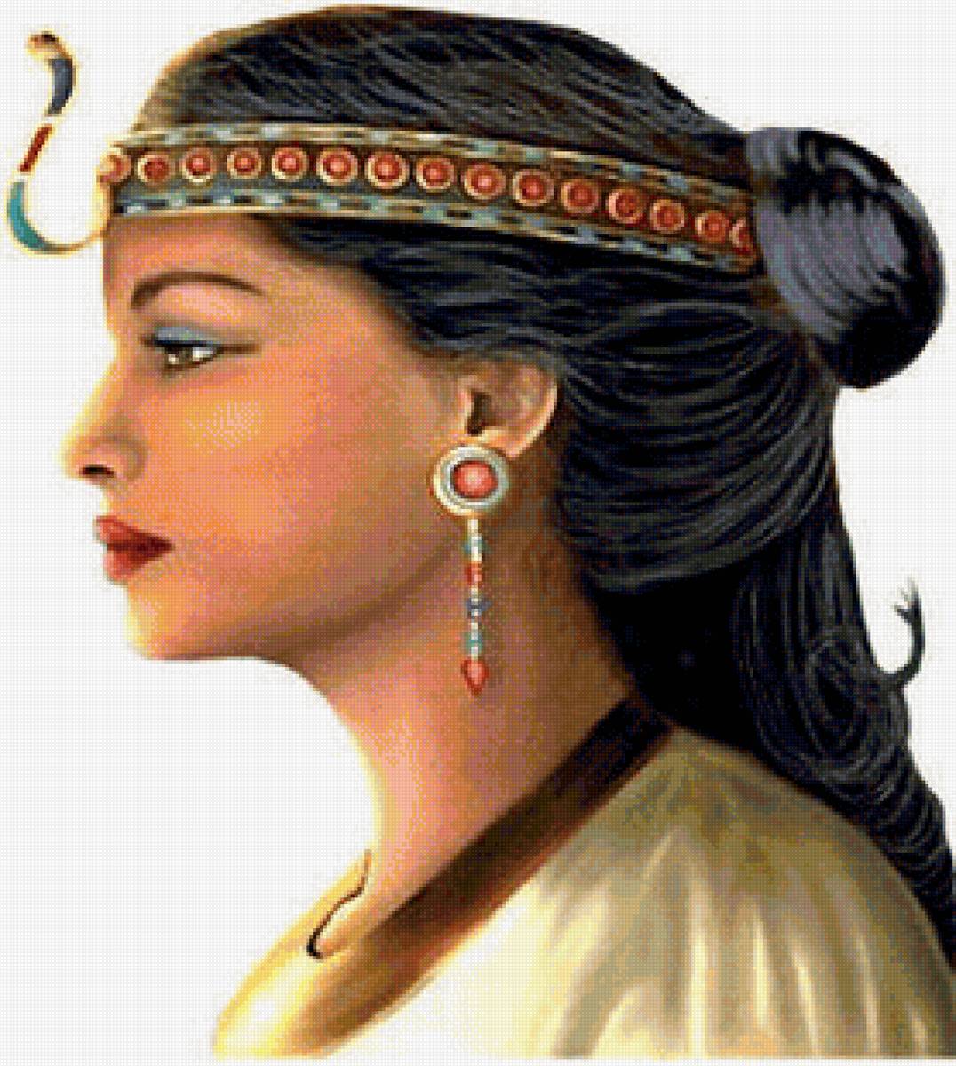 Греческий профиль царицы - профиль, царица, девушка - предпросмотр