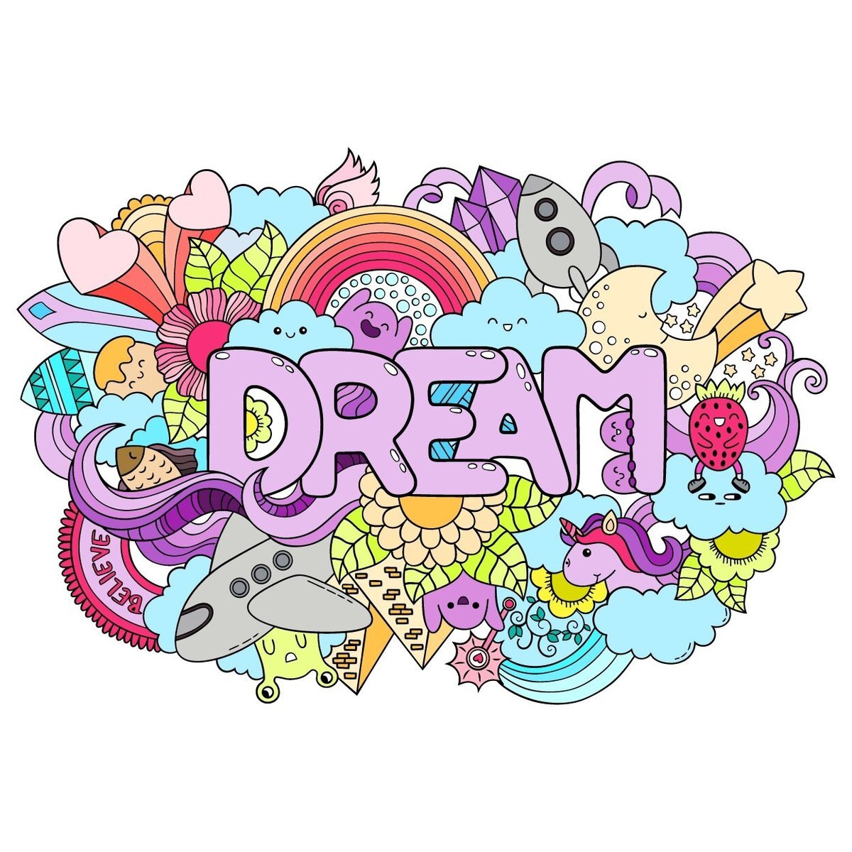 Рисунок - рисунок, подушка, графика - оригинал