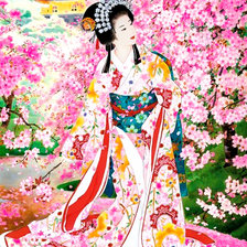 Схема вышивки «Сакура в цвету.»