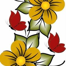 Схема вышивки «Flores»