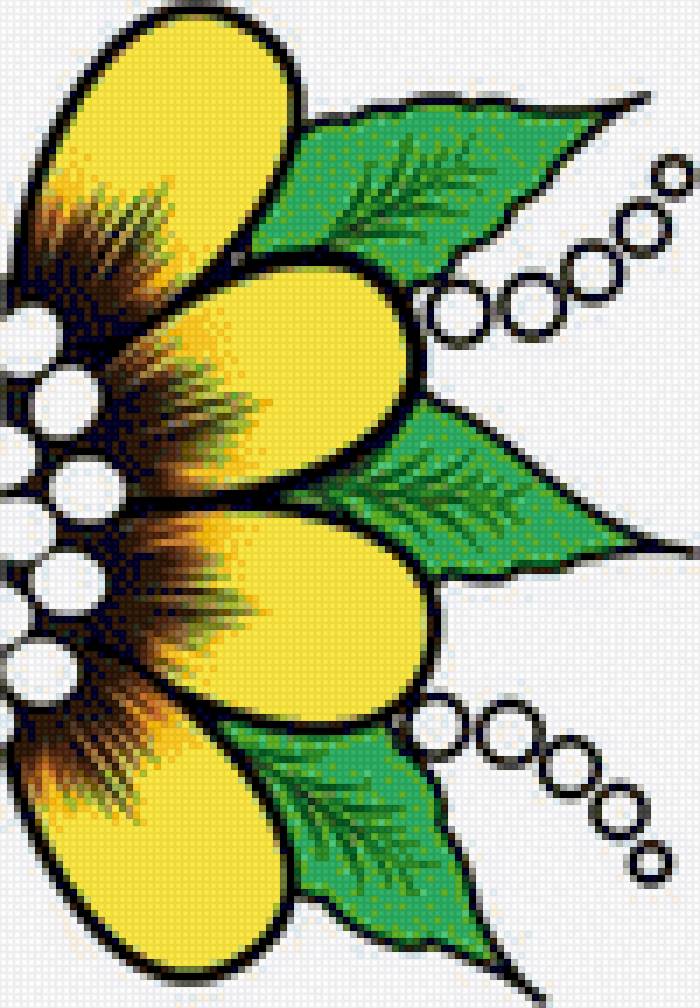 Flores - mariposas - предпросмотр