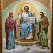 Оригинал схемы вышивки «Иисус Христос со святыми» (№2387176)