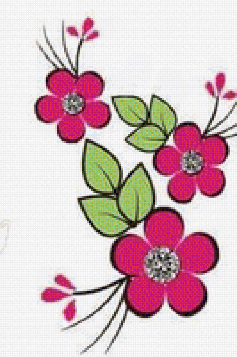 Flores - mariposas - предпросмотр