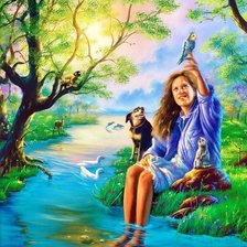 Схема вышивки «Картины Джима Уоррена»