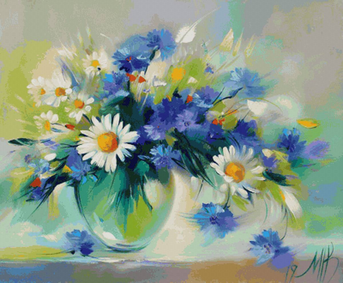 Полевые цветы - цветы, букет - предпросмотр