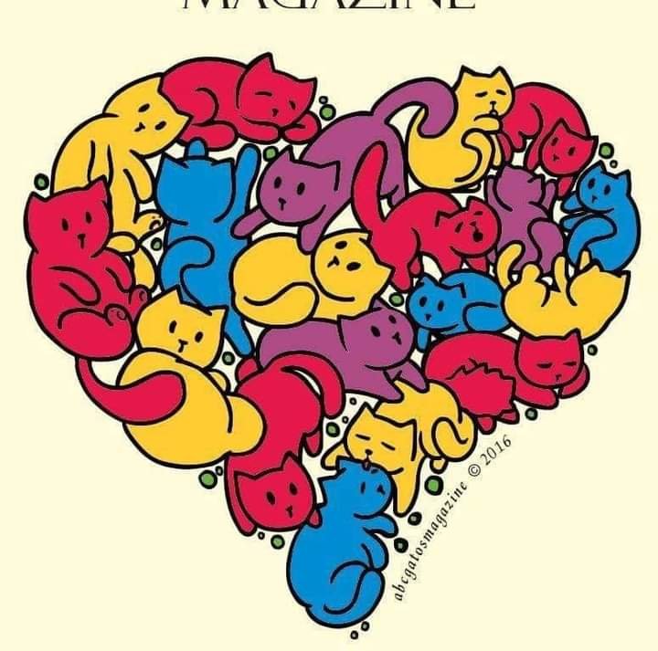 Corazón de gato - mariposas - оригинал