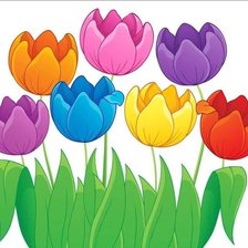 Схема вышивки «Tulipanes»