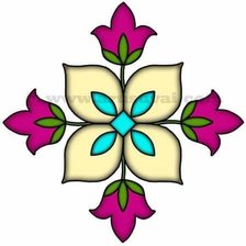 Схема вышивки «Flores»