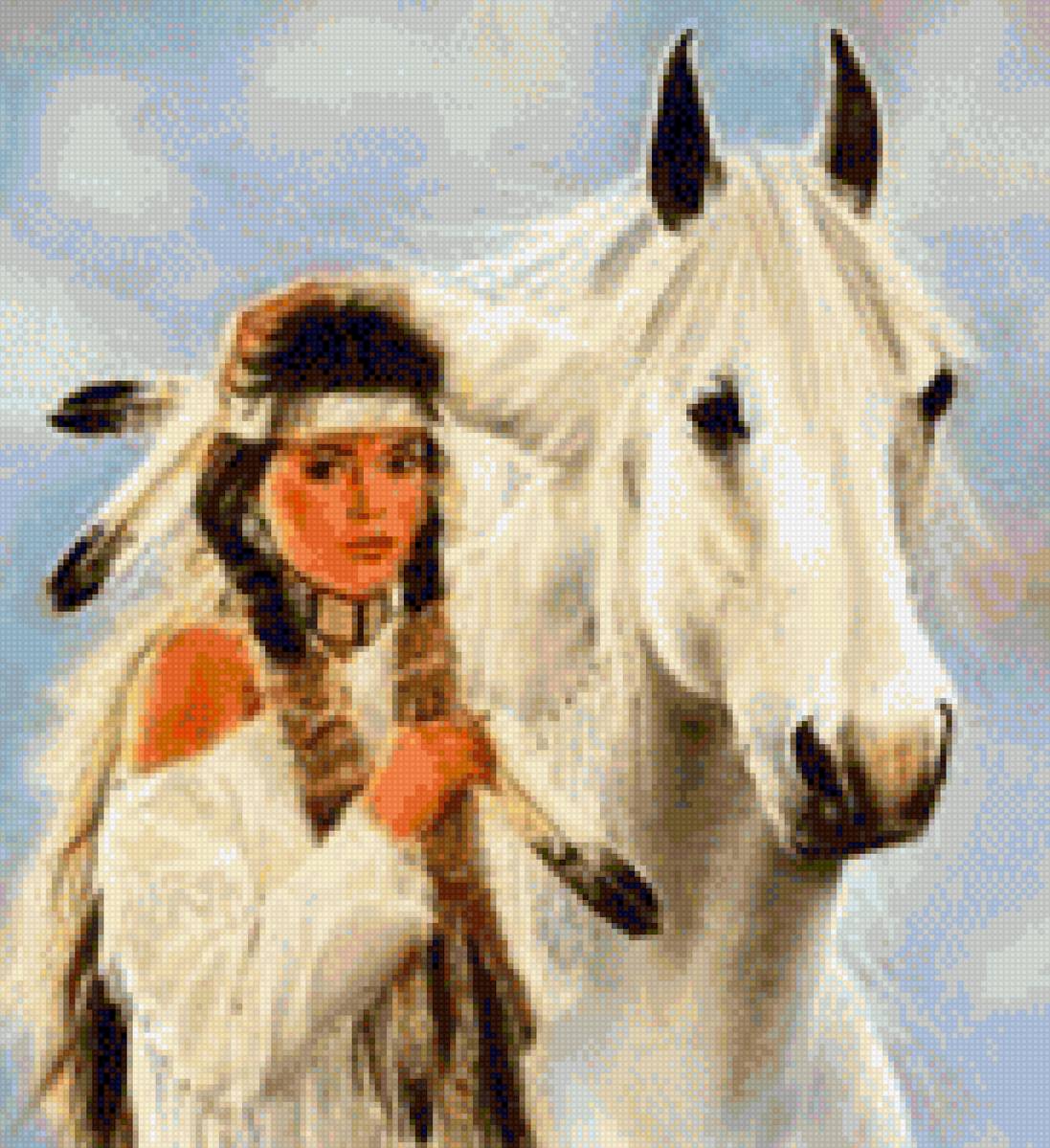 Индианка - миф, лошади - предпросмотр
