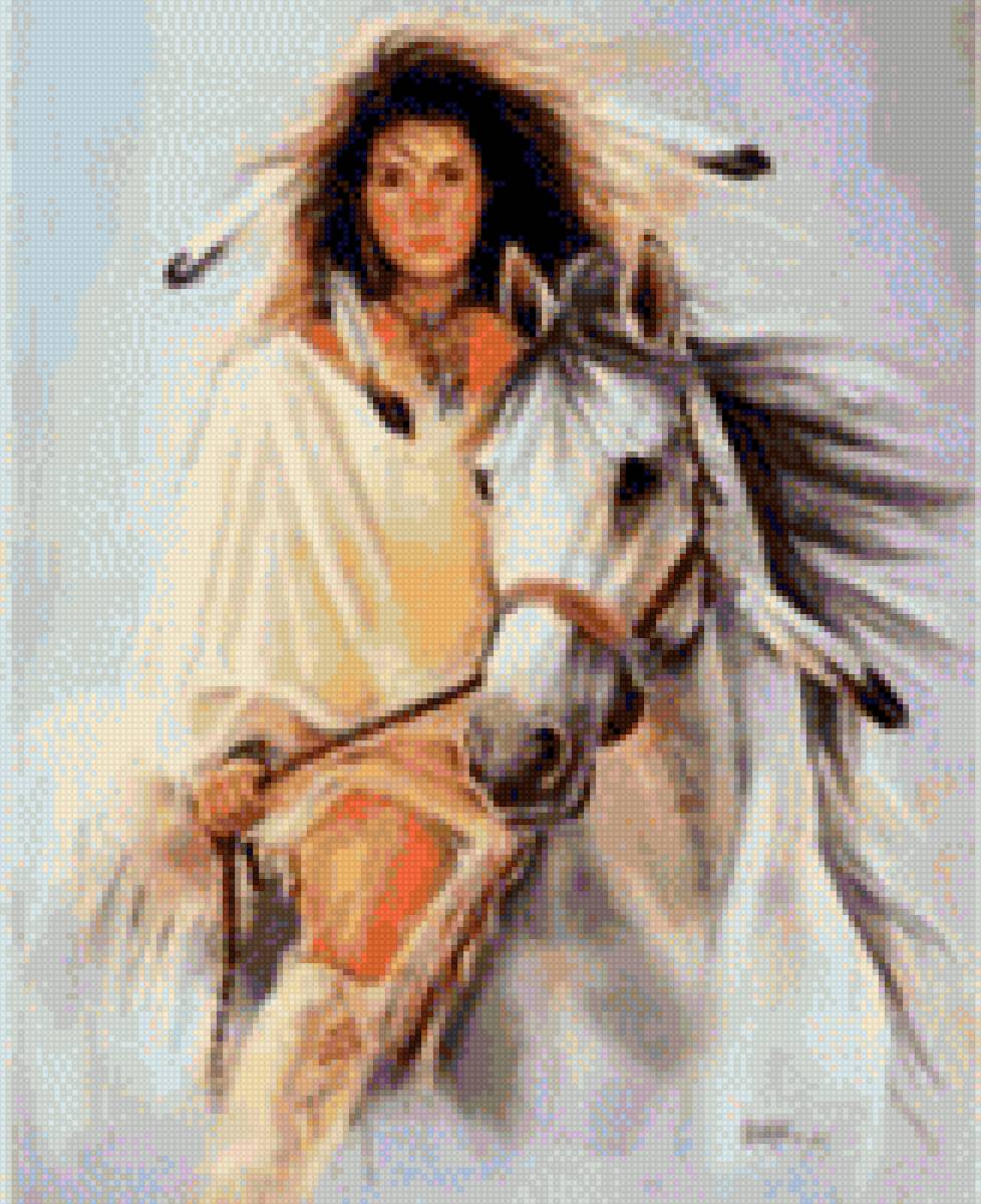 Индианка2 - миф, лошади - предпросмотр