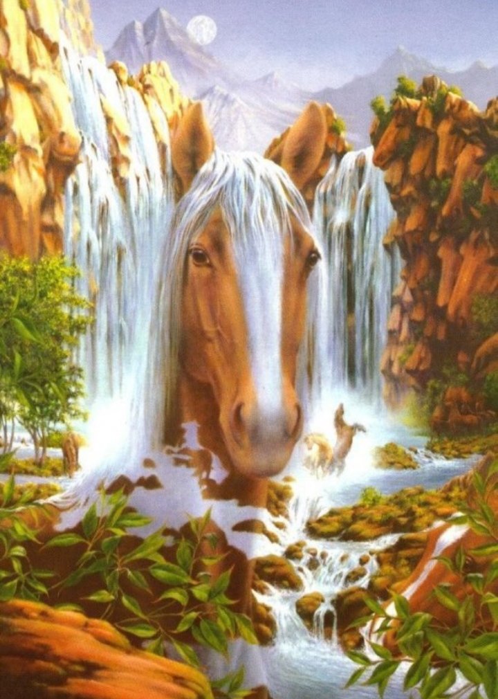 Водопад - миф, лошади - оригинал