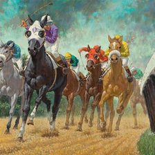 Схема вышивки «Скачки»