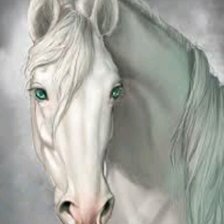 Схема вышивки «Белая лошадь»