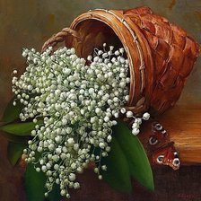 Схема вышивки «Ландыши»