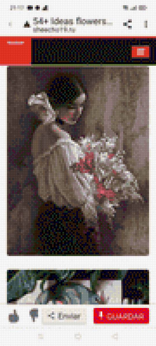 Flamenca con flores - española - предпросмотр